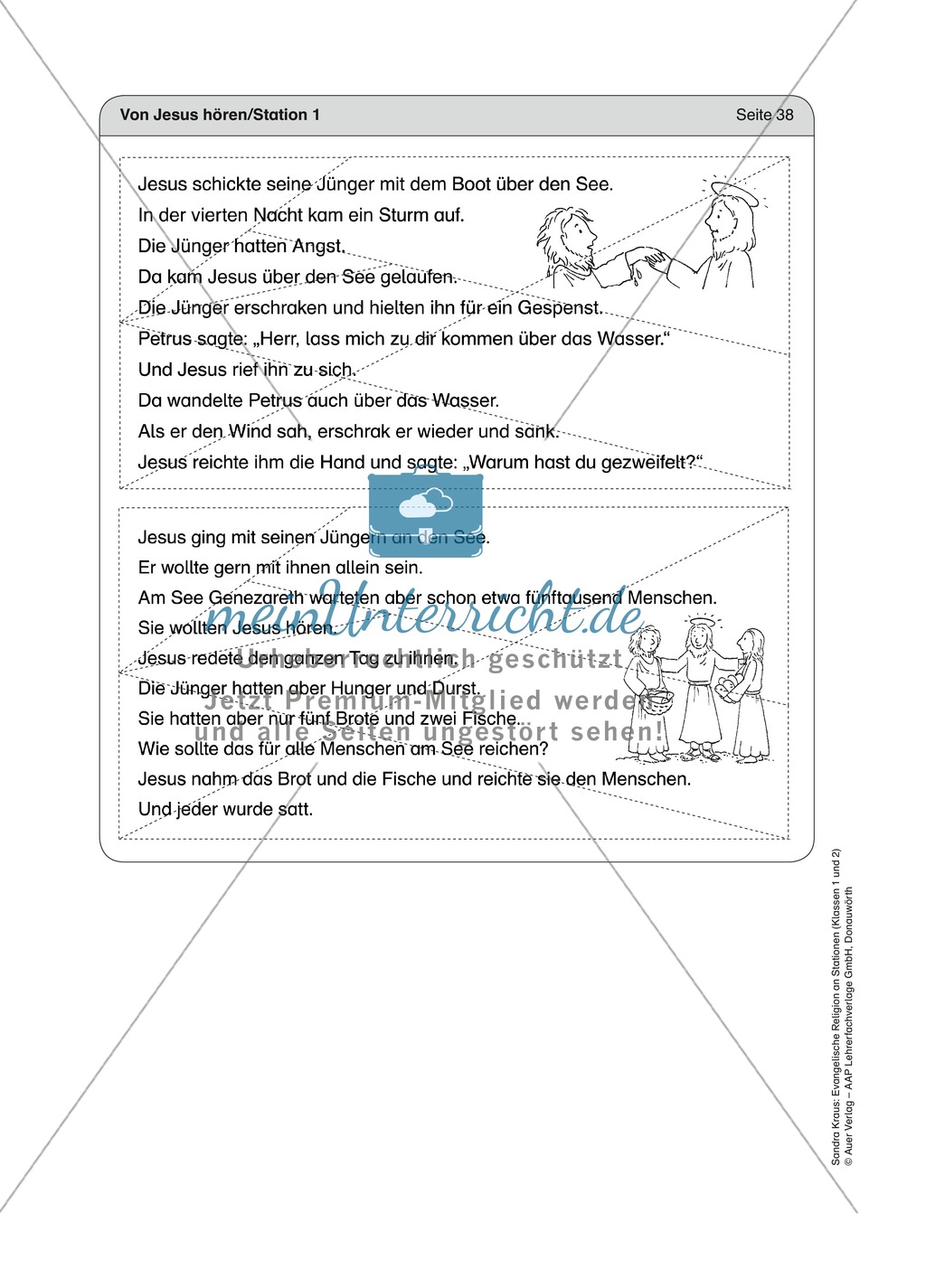 Von Jesus hören: Der See Genezareth. Arbeitsmaterial mit Erläuterungen Preview 2