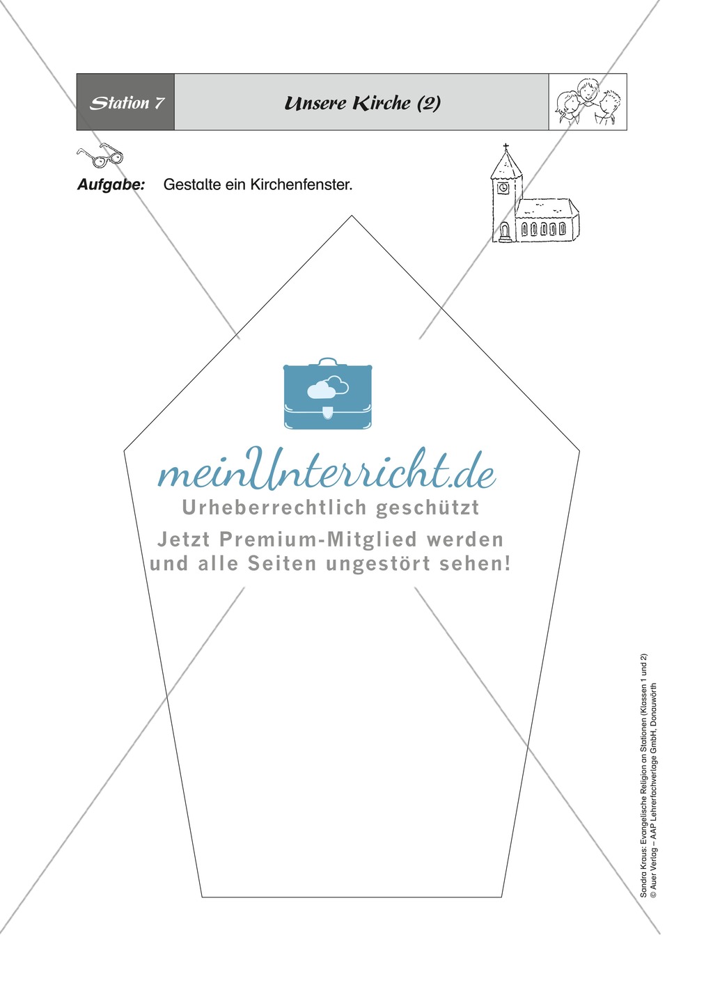 Miteinander leben - füreinander da sein: Unsere Kirche. Arbeitsmaterial mit Erläuterungen Preview 2