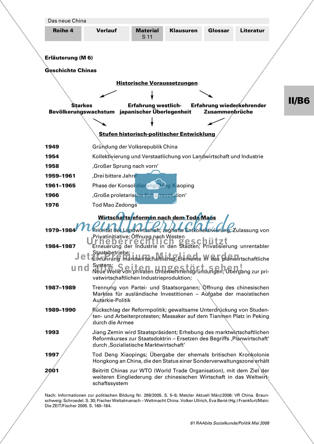 Das politische System und die Geschichte Chinas: Arbeitsmaterial mit Erläuterungen Preview 5