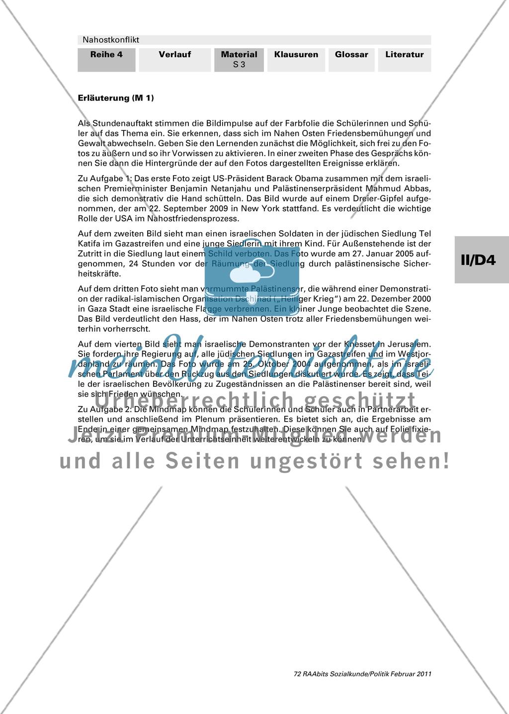 Der Nahostkonflikt – ein Fallbeispiel für die Konfliktanalyse Preview 2