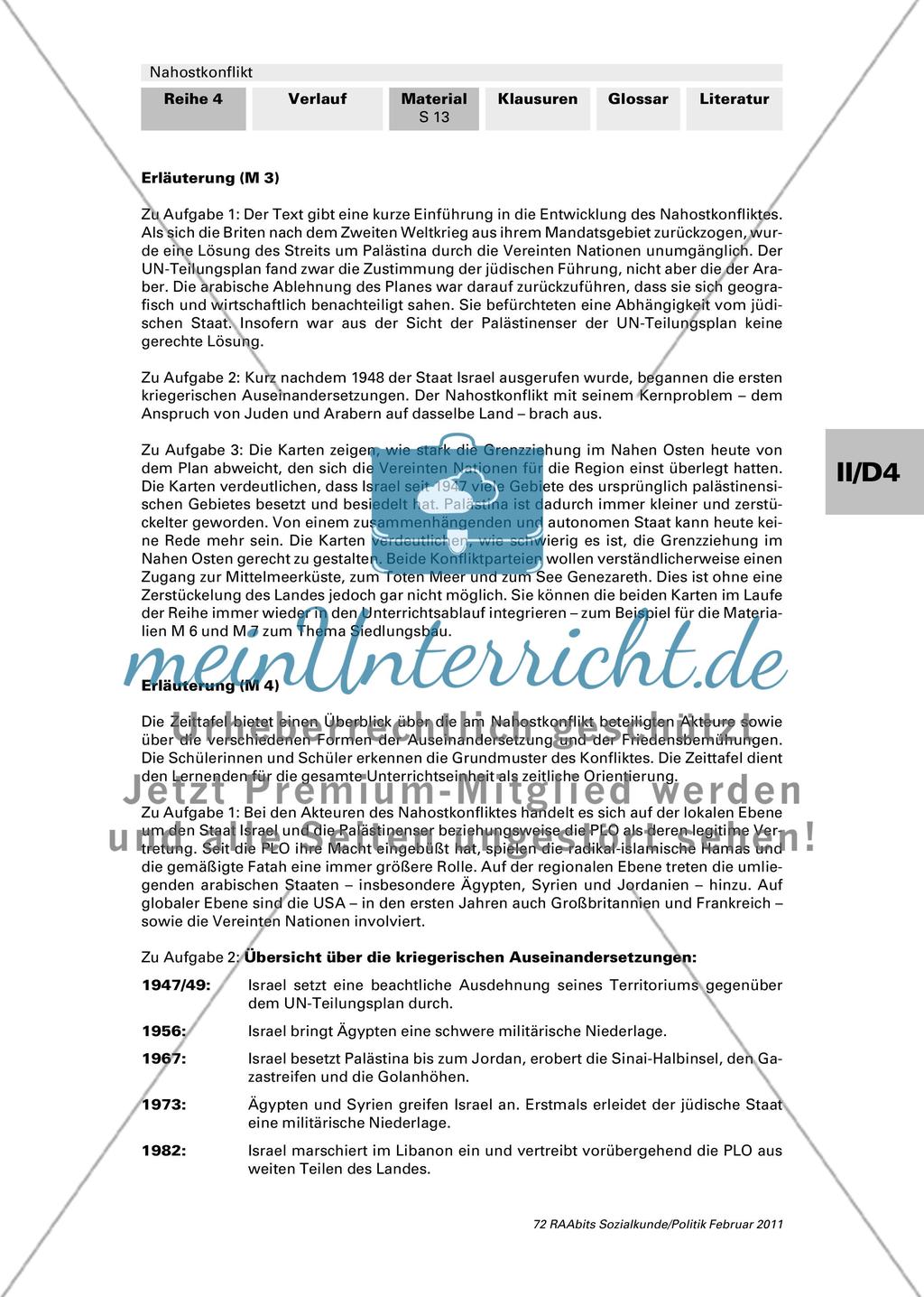 Die Ursprünge des Nahostkonfliktes und seine weitere Entwicklung Preview 5