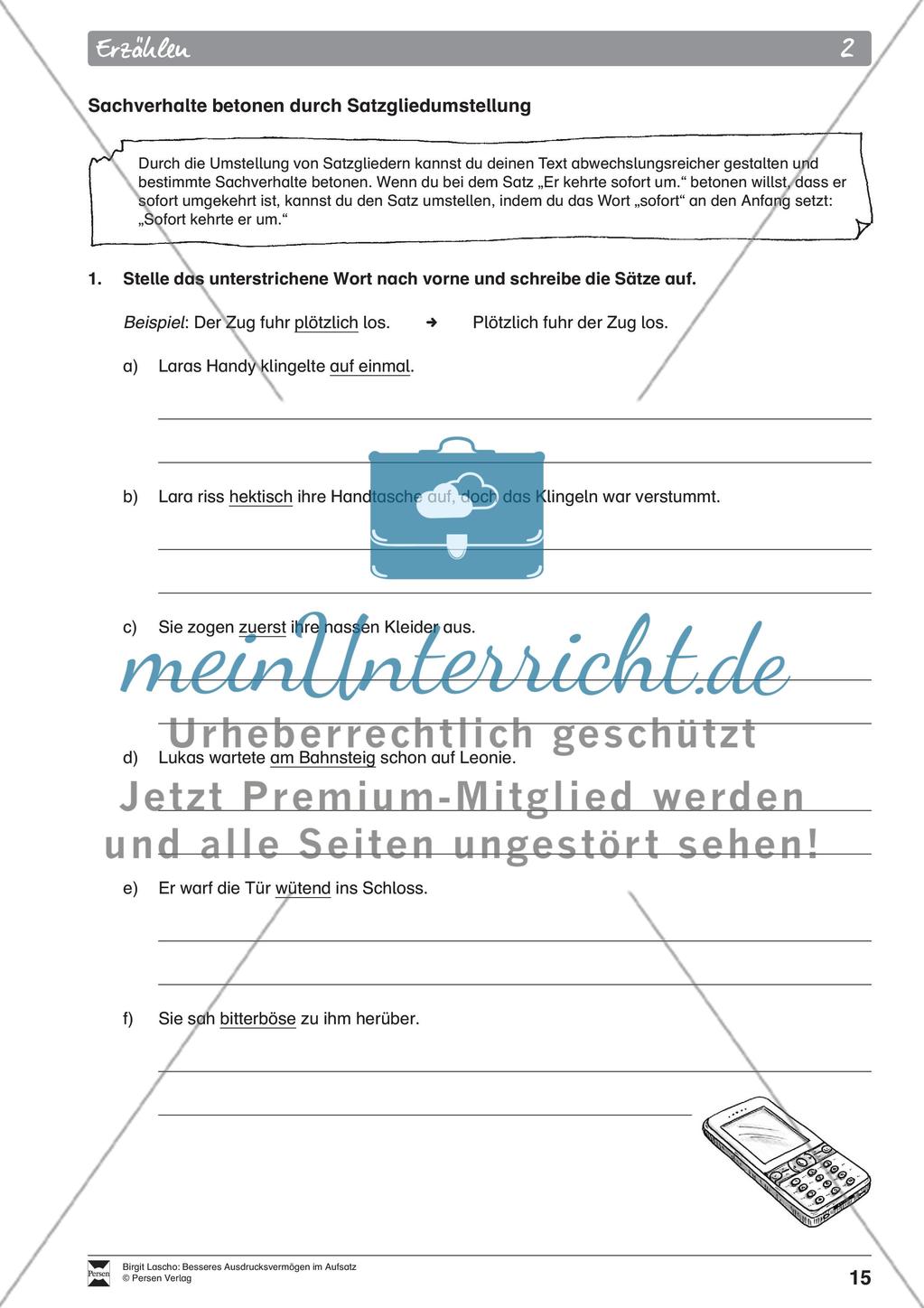 AB 2 Sachverhalte betonen durch Satzgliedumstellung Preview 1