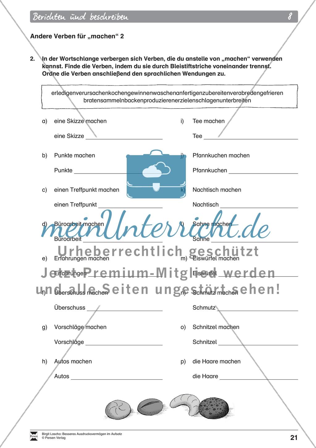 AB 7–9 Andere Verben für „machen“ Preview 2