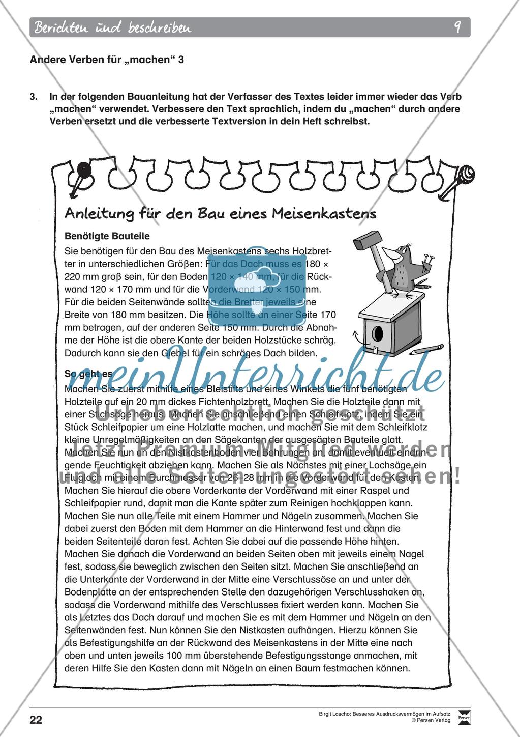 AB 7–9 Andere Verben für „machen“ Preview 3