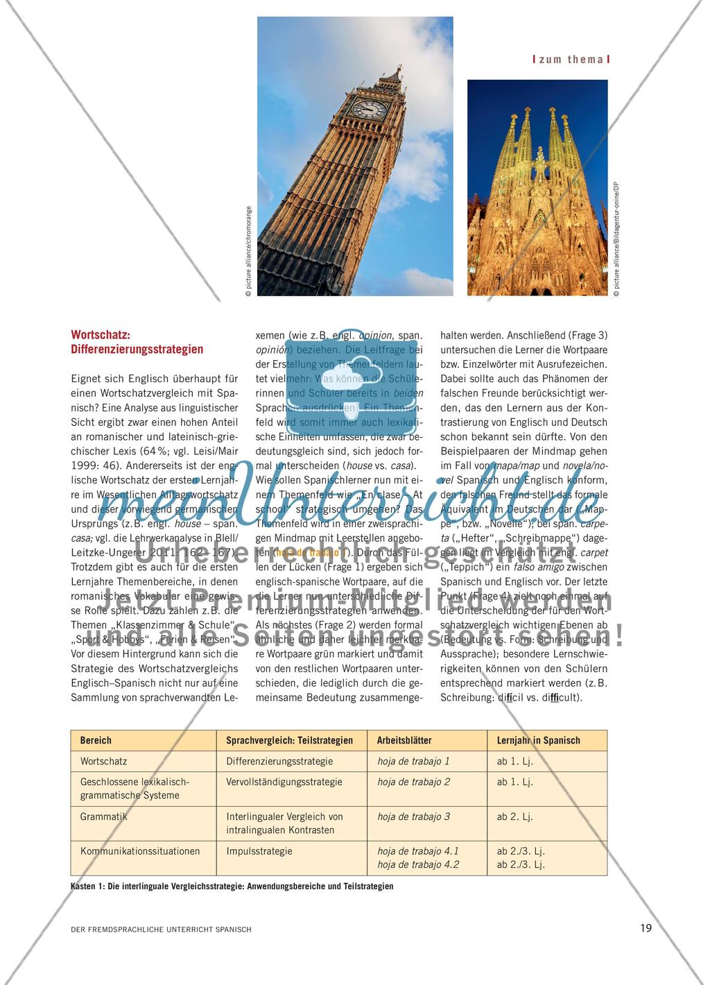 English into Spanish - Interlinguale Strategien für den Spanischunterricht Preview 2