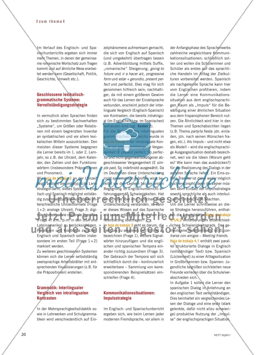 English into Spanish - Interlinguale Strategien für den Spanischunterricht Preview 3