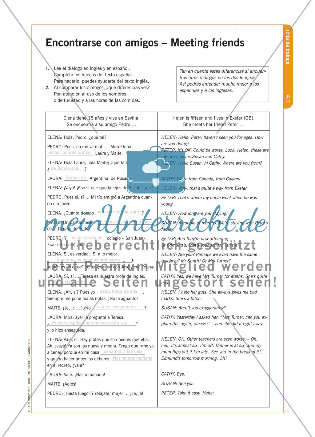 English into Spanish - Interlinguale Strategien für den Spanischunterricht Preview 8