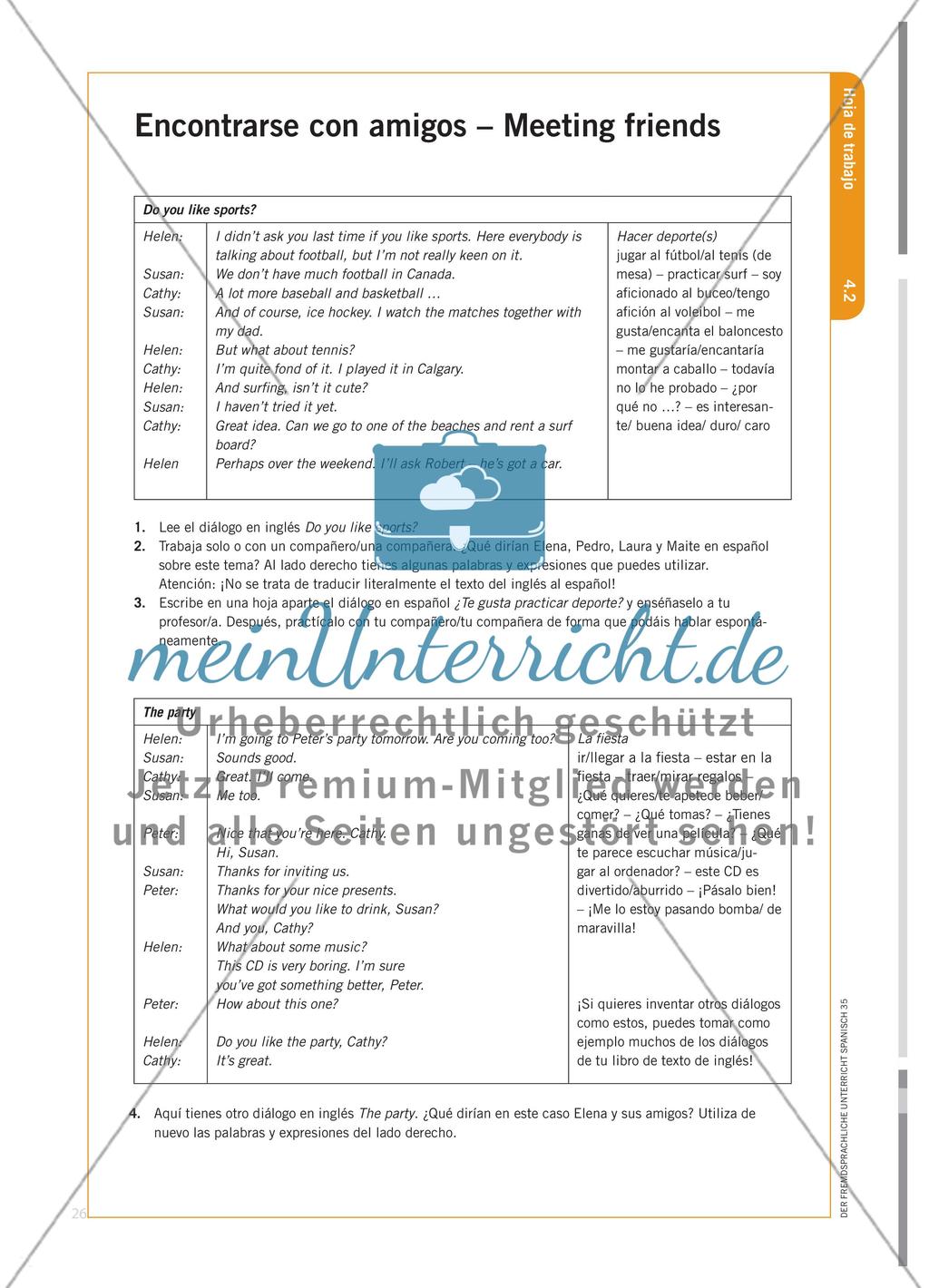 English into Spanish - Interlinguale Strategien für den Spanischunterricht Preview 9
