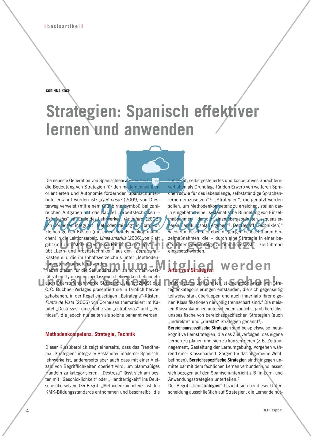 Strategien: Spanisch effektiver lernen und anwenden Preview 1
