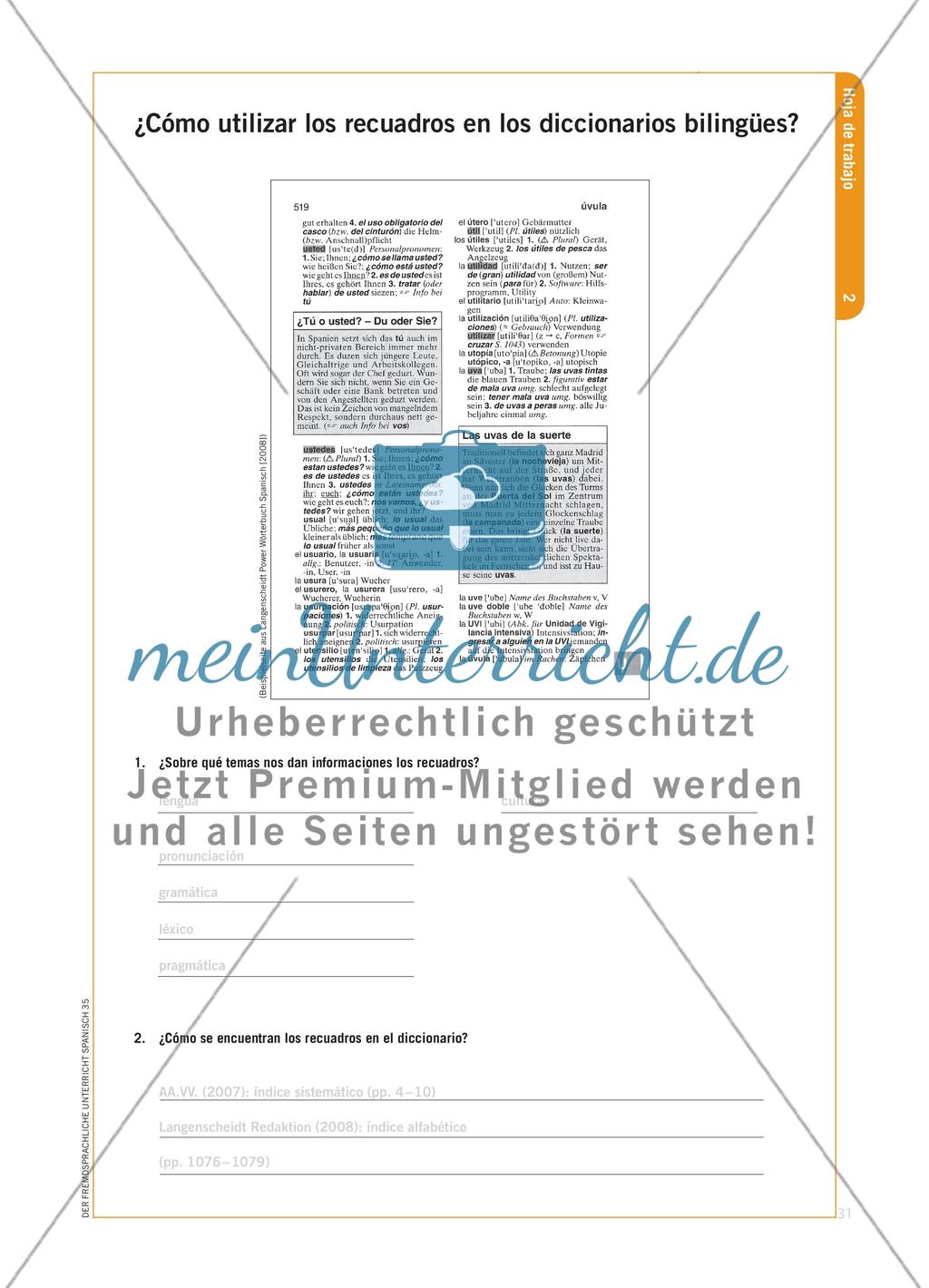 Strategien im Umgang mit dem zweisprachigen Wörterbuch Preview 4