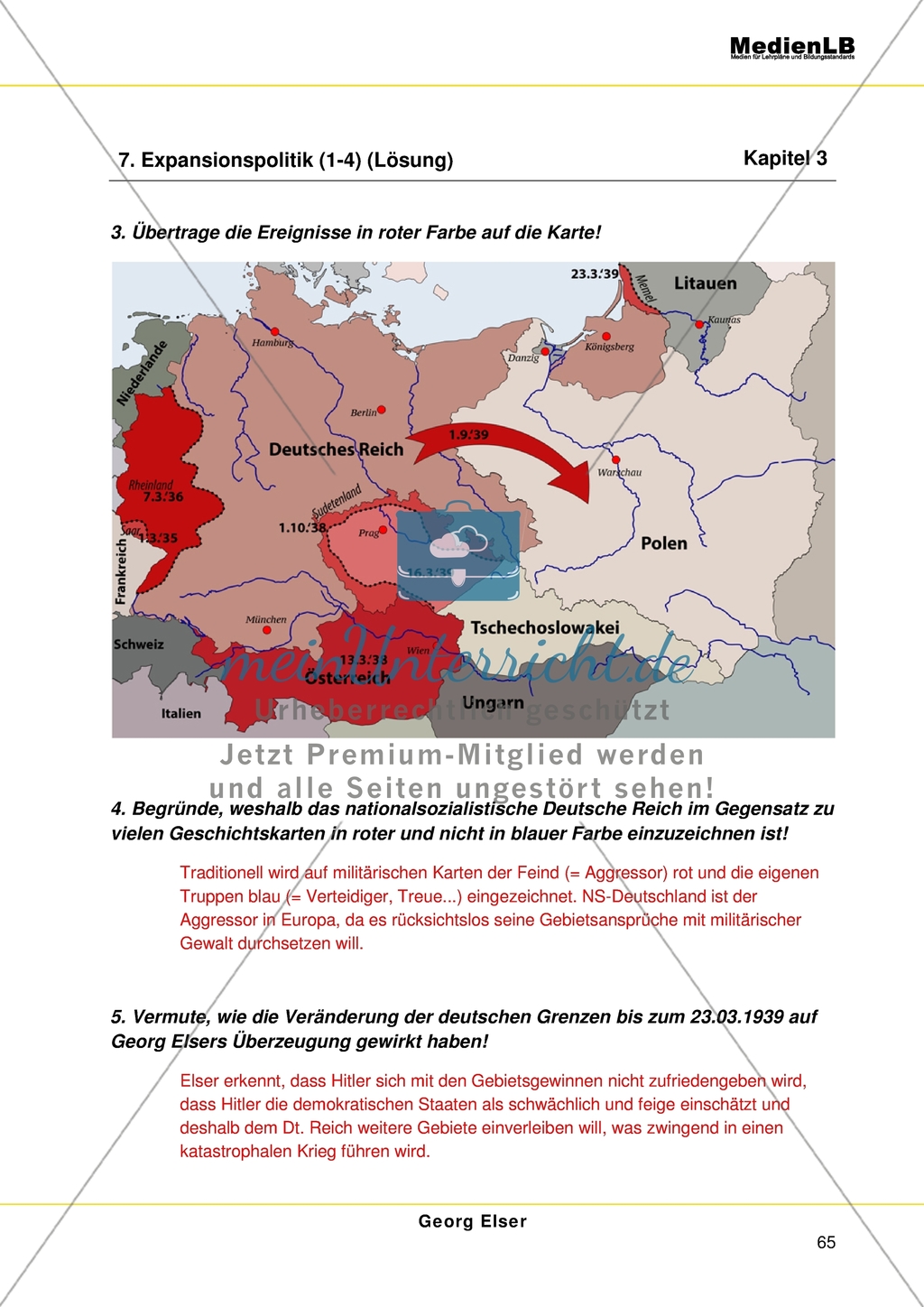 Georg Elser: Die Expansionspolitik Hitlers Preview 6
