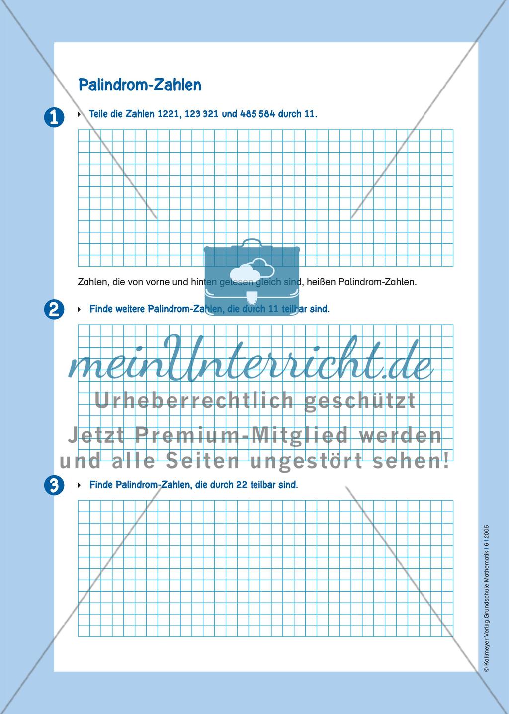 Zahlenornamente und Teilbarkeit Preview 4