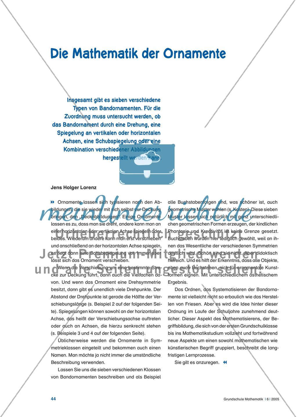 Die Mathematik der Ornamente Preview 1