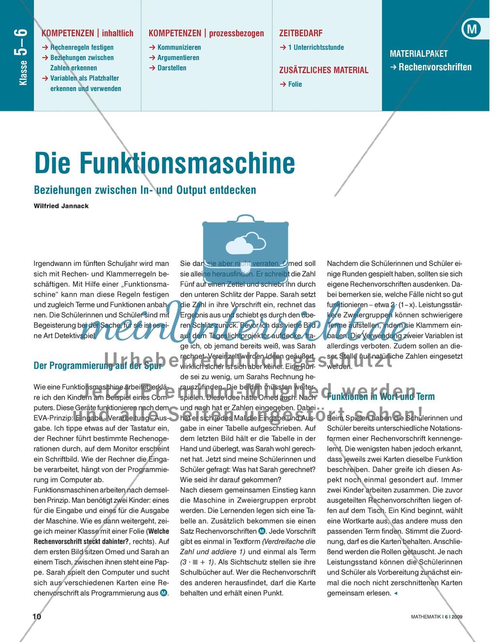 Die Funktionsmaschine Preview 1