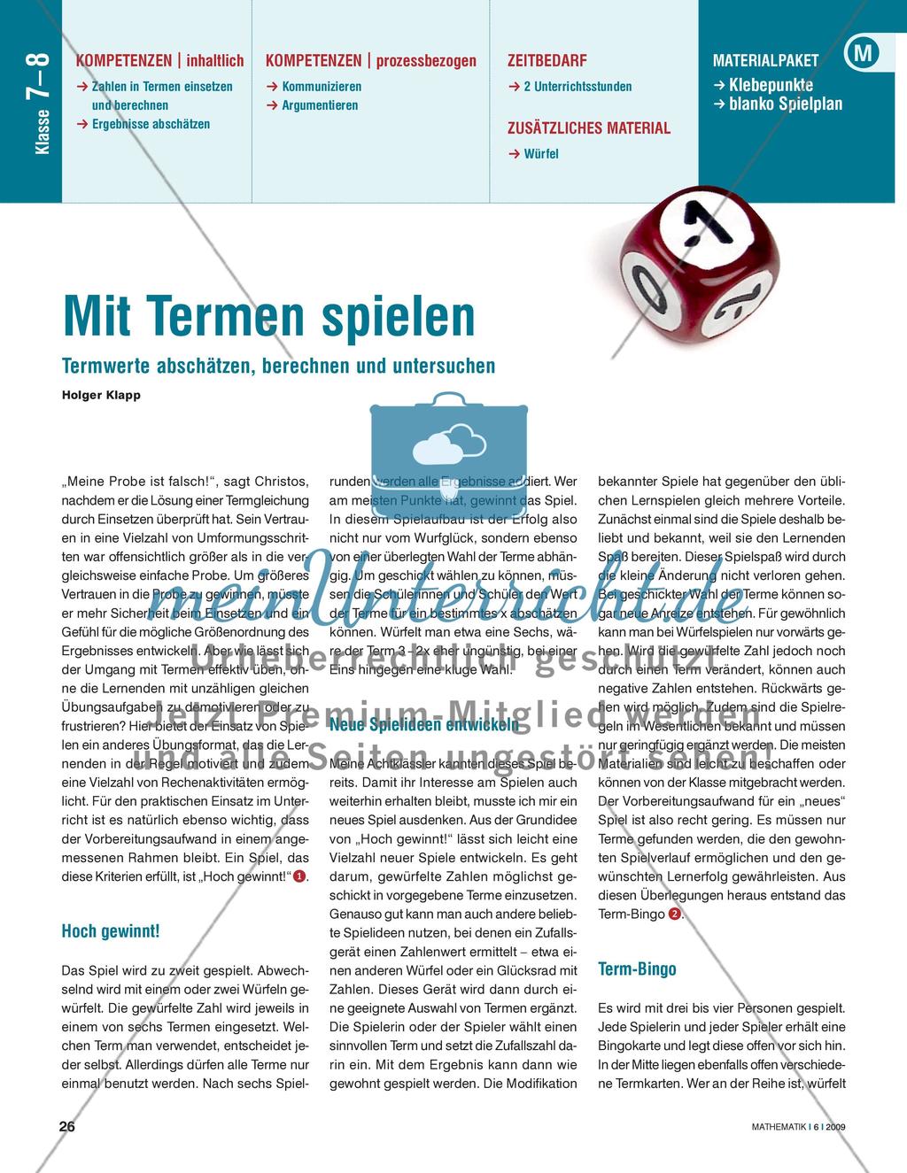 Mit Termen spielen Preview 1