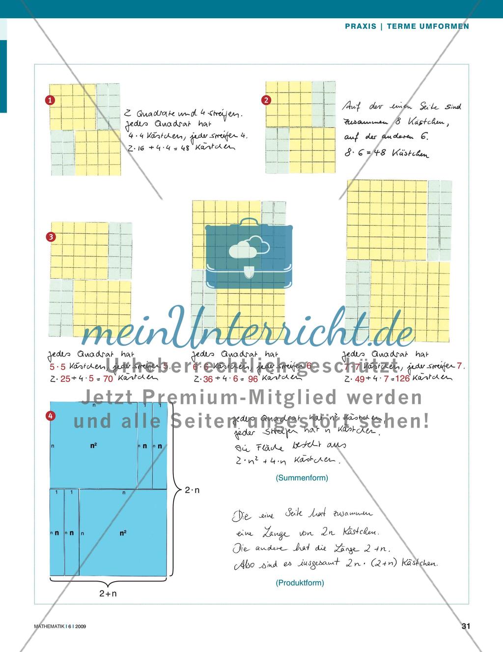 Terme umformen Preview 2