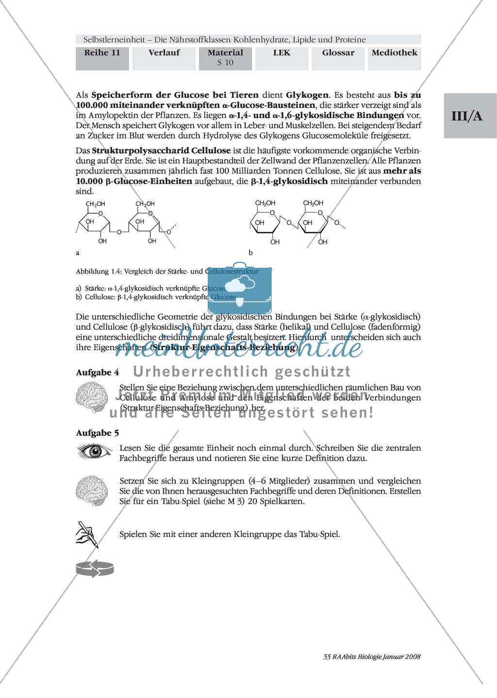 Erschließen der Struktur und Funktionsweise von Nährstoffen am Beispiel Proteine.Mit Arbeitsmaterial und Lösungen. Preview 1