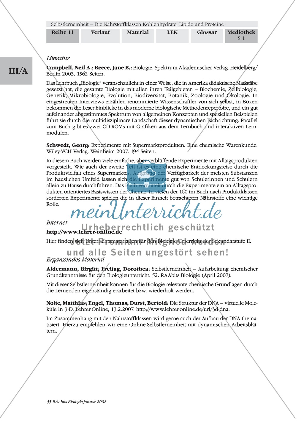 Erschließen der Struktur und Funktionsweise von Nährstoffen am Beispiel Proteine.Mit Arbeitsmaterial und Lösungen. Preview 5