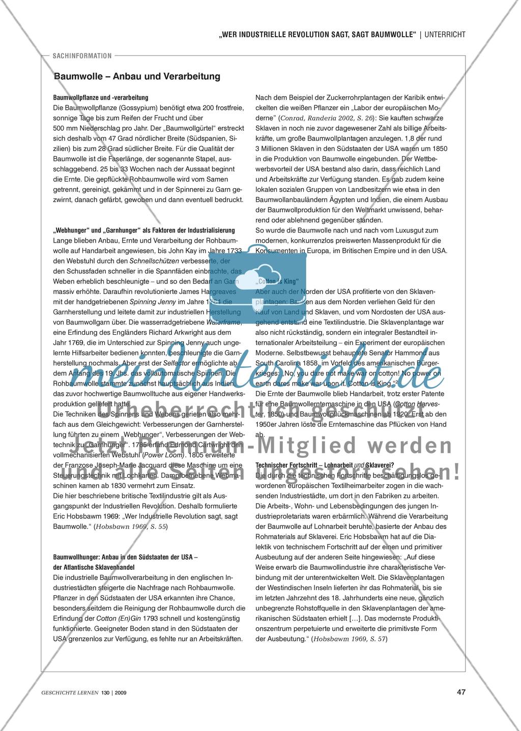 Die Geschichte der Baumwolle als globales Produkt Preview 2