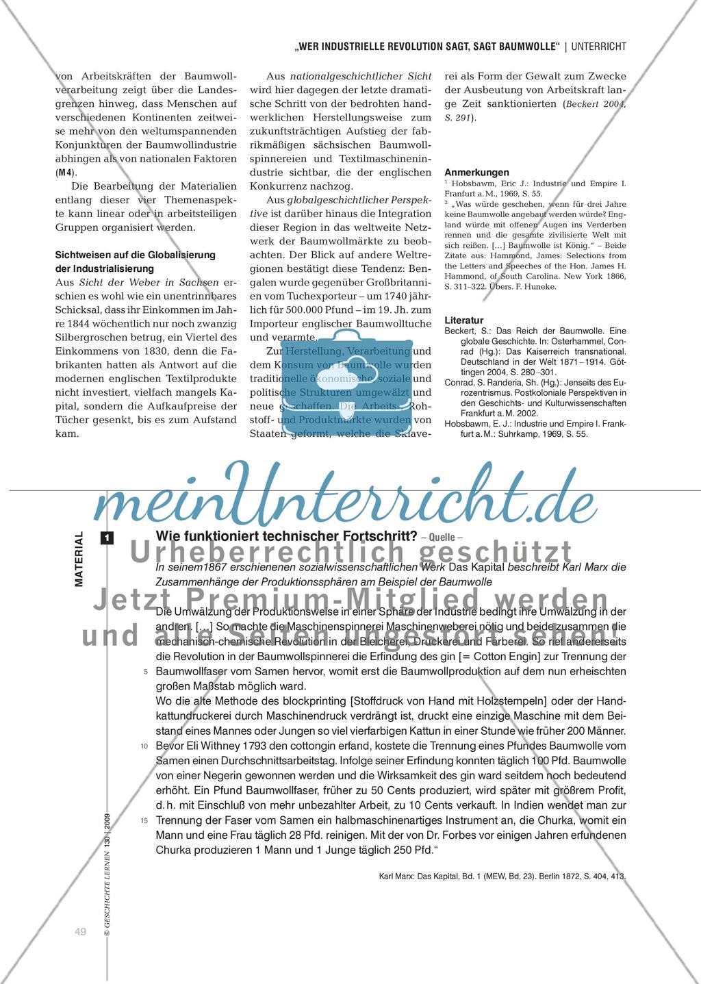 Die Geschichte der Baumwolle als globales Produkt Preview 4