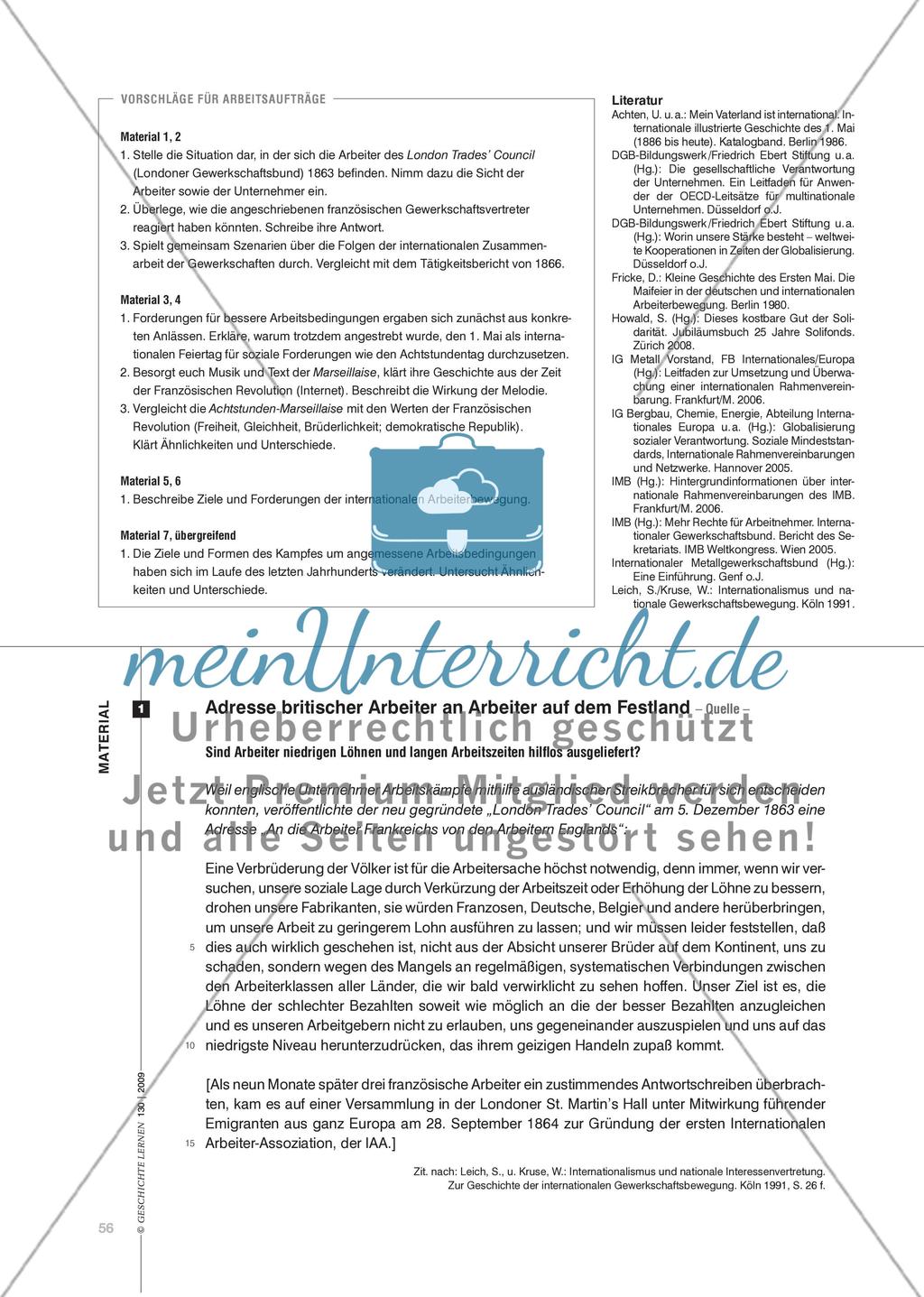 Internationale Gewerkschaftsarbeit: Globalisierung auf Arbeiterseite Preview 3