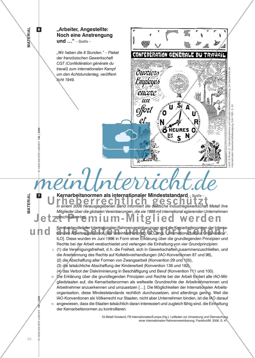 Internationale Gewerkschaftsarbeit: Globalisierung auf Arbeiterseite Preview 6