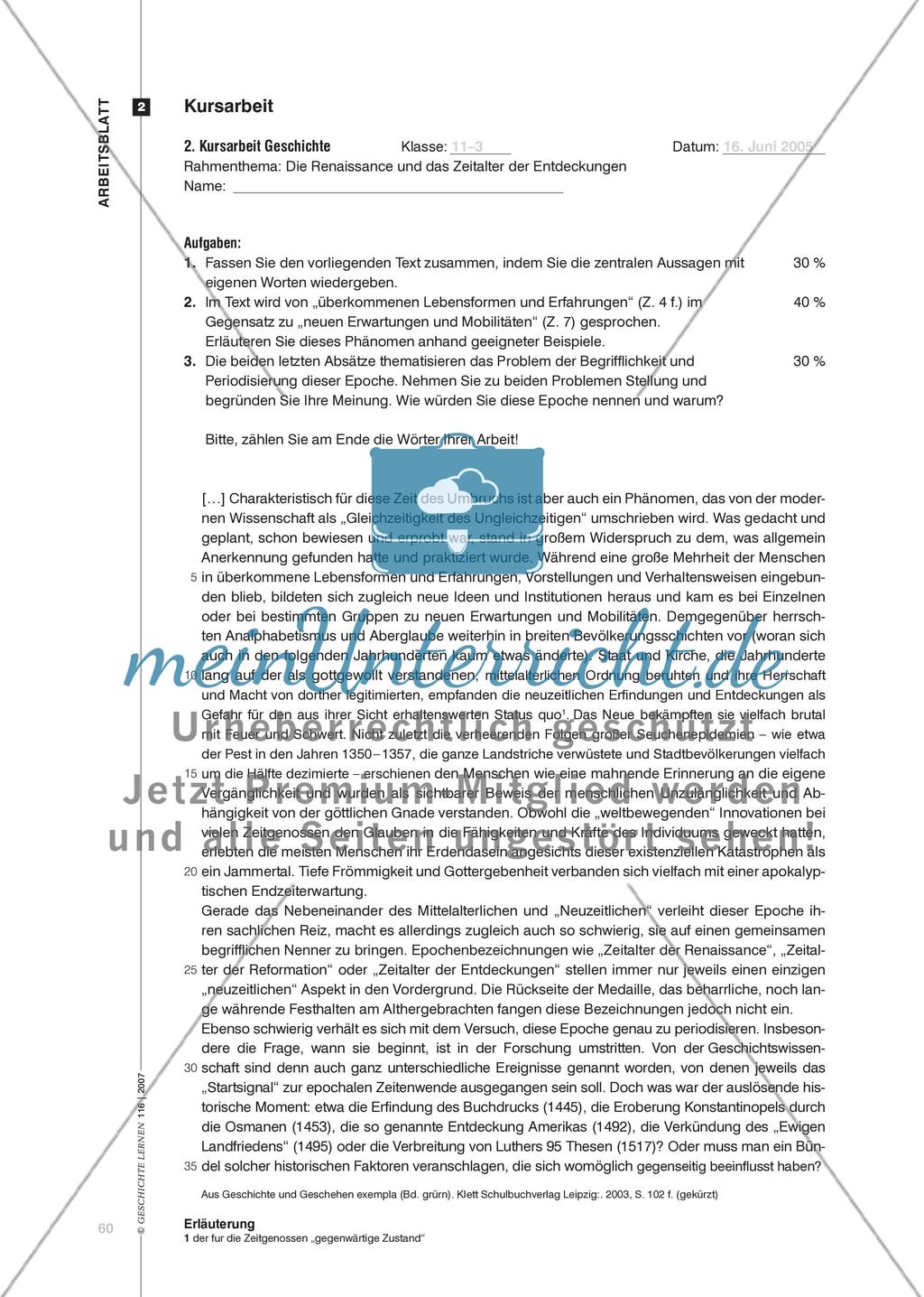 Diagnosemöglichkeiten bei selbstständigem Lernen: Ein Beispiel aus dem Geschichtsunterricht der Oberstufe Preview 8