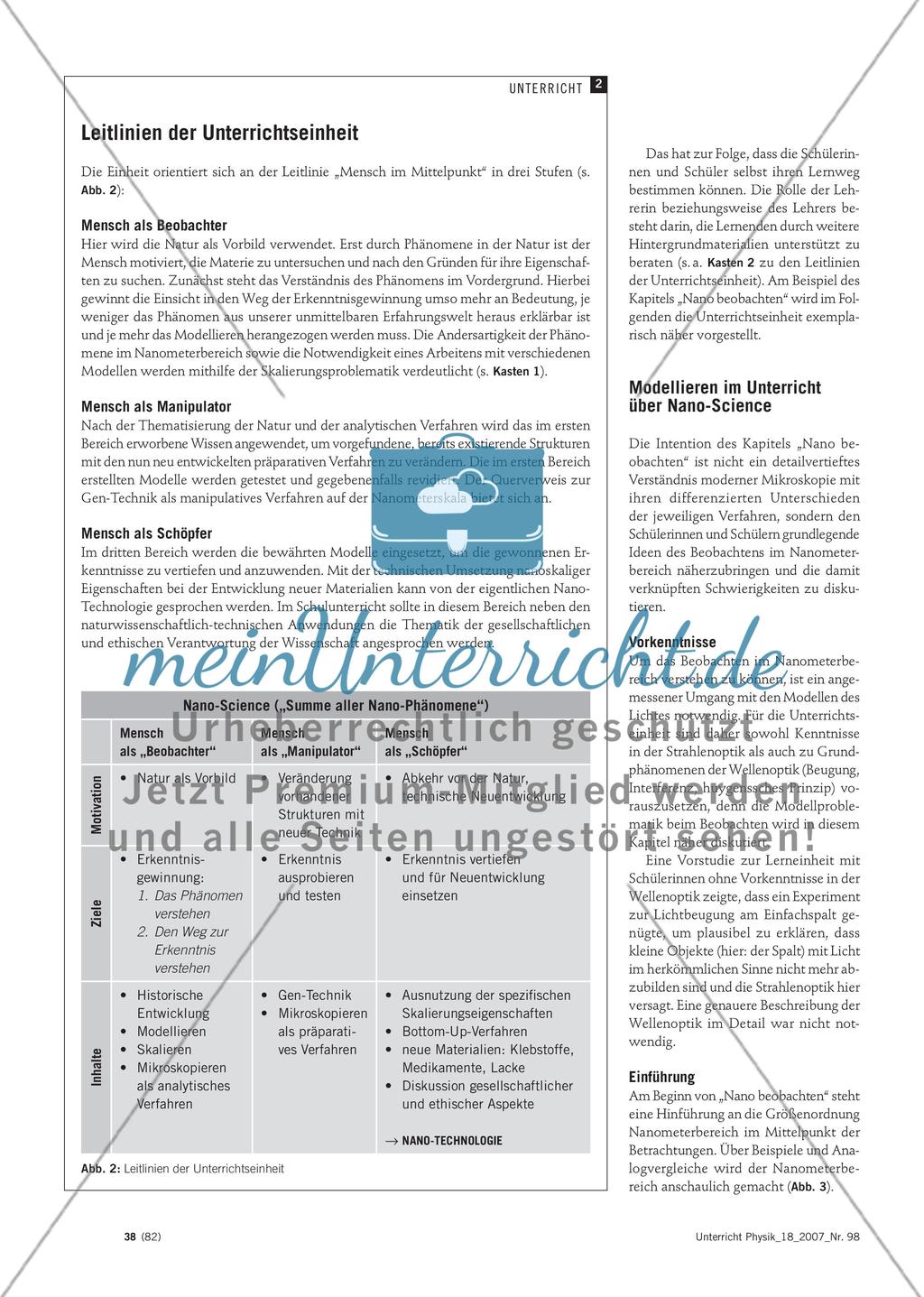 Nano im Unterricht? - Neue Themen für die Sekundarstufe I durch die Integration moderner Technologien in den Physikunterricht Preview 3