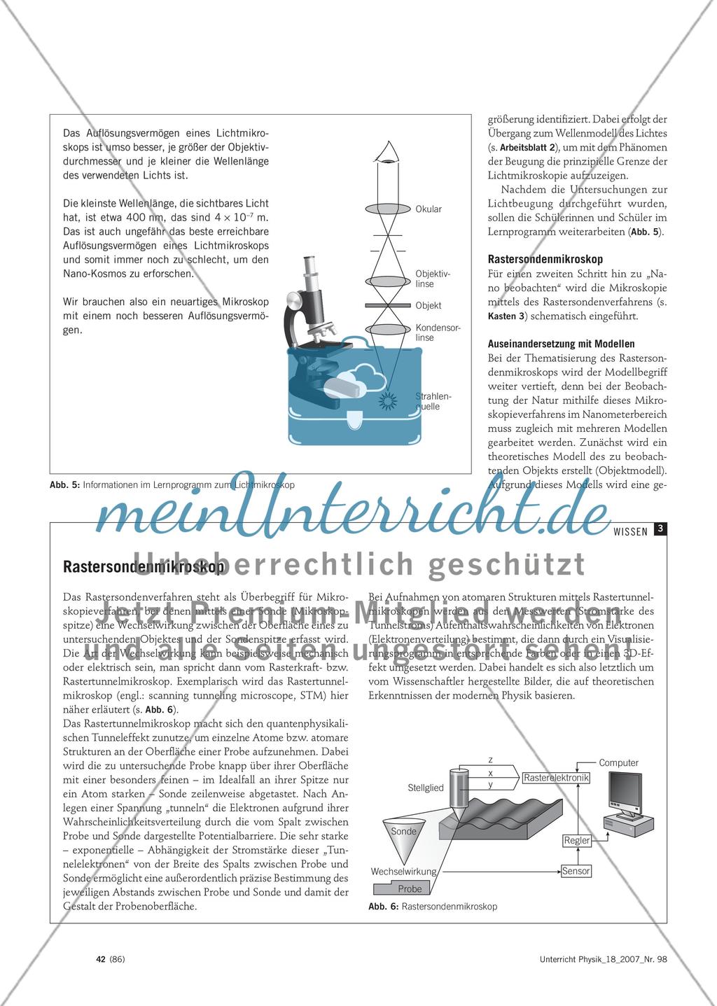 Nano im Unterricht? - Neue Themen für die Sekundarstufe I durch die Integration moderner Technologien in den Physikunterricht Preview 7