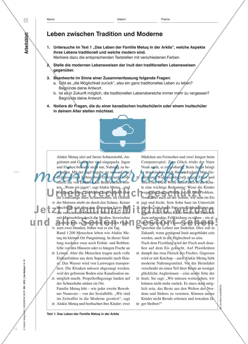 Inuit – Leben zwischen Tradition und Moderne - Gesellschaftlicher Wandel der kanadischen Inuit Preview 6