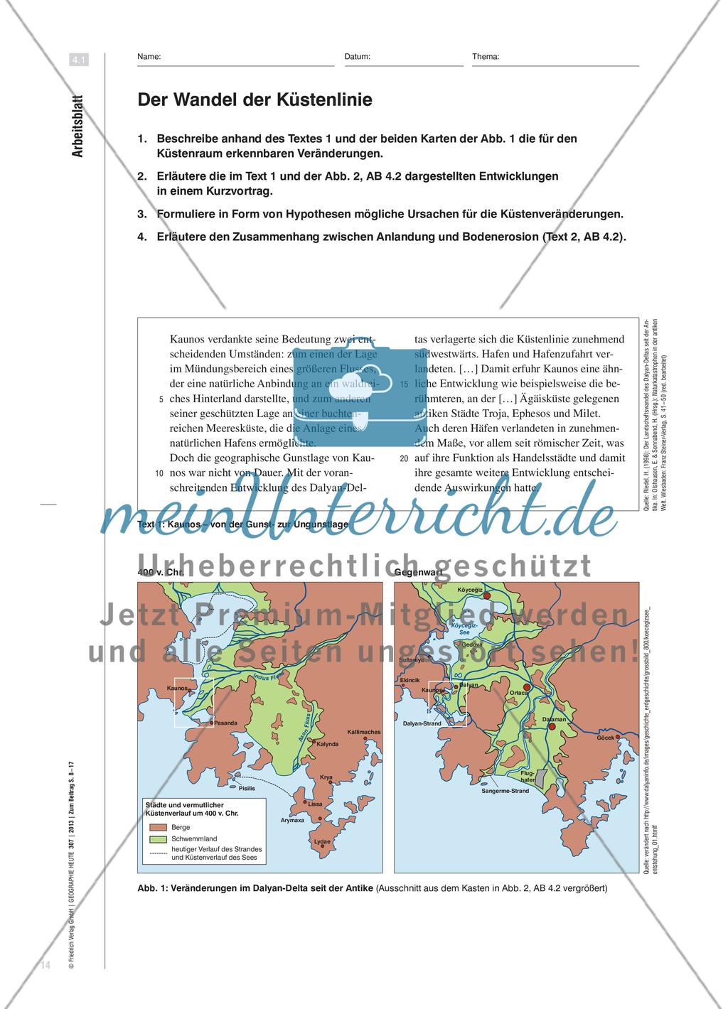 Es war einmal . . . der Hafen von Kaunos - Ein Beispiel für die Veränderung von Küstenlinien im Laufe der Zeit Preview 7