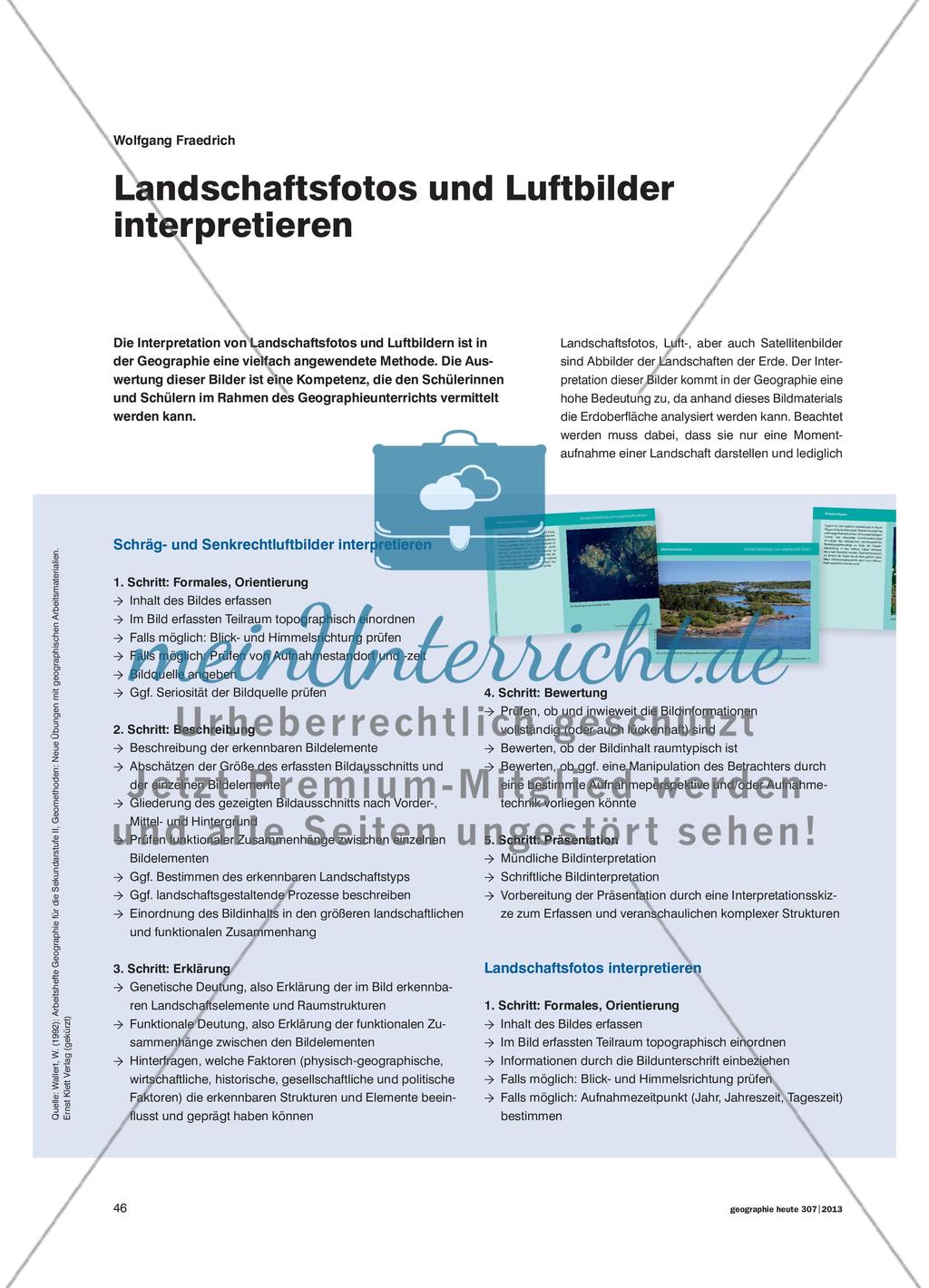 Landschaftsfotos und Luftbilder interpretieren Preview 1