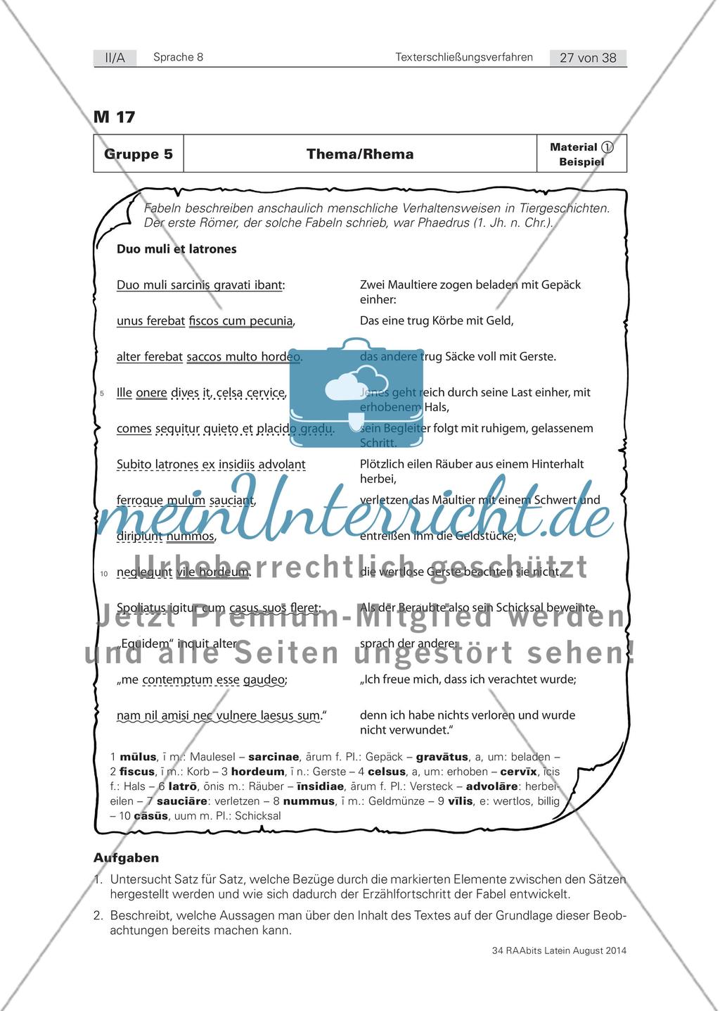 Gruppenpuzzle „Texterschließungsverfahren“ & Präsentationsphase „Der Weg durch den Text“ Preview 17