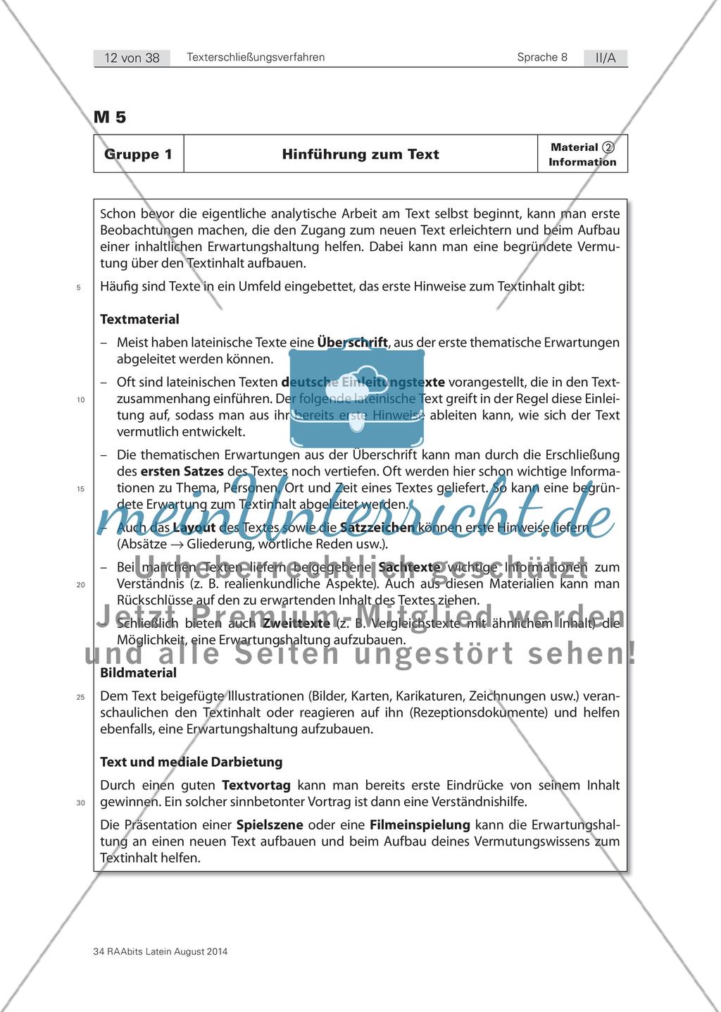 Gruppenpuzzle „Texterschließungsverfahren“ & Präsentationsphase „Der Weg durch den Text“ Preview 2