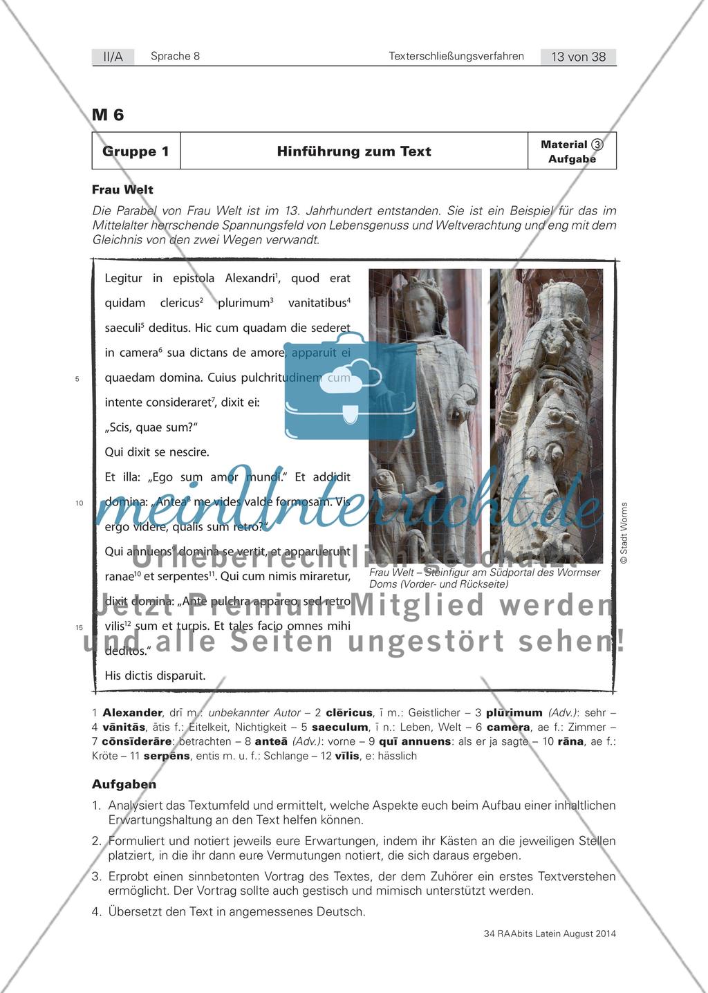 Gruppenpuzzle „Texterschließungsverfahren“ & Präsentationsphase „Der Weg durch den Text“ Preview 3