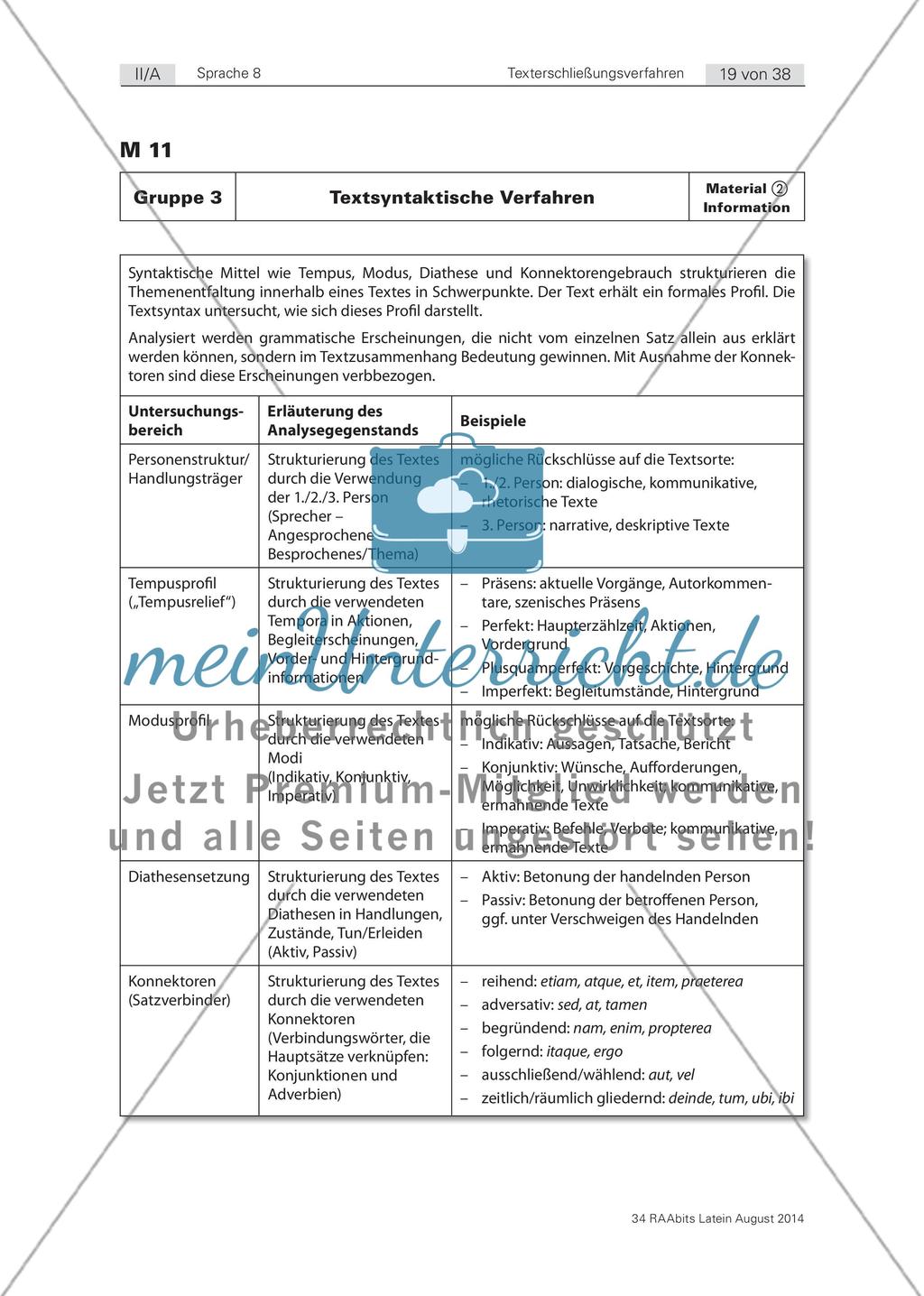 Gruppenpuzzle „Texterschließungsverfahren“ & Präsentationsphase „Der Weg durch den Text“ Preview 9