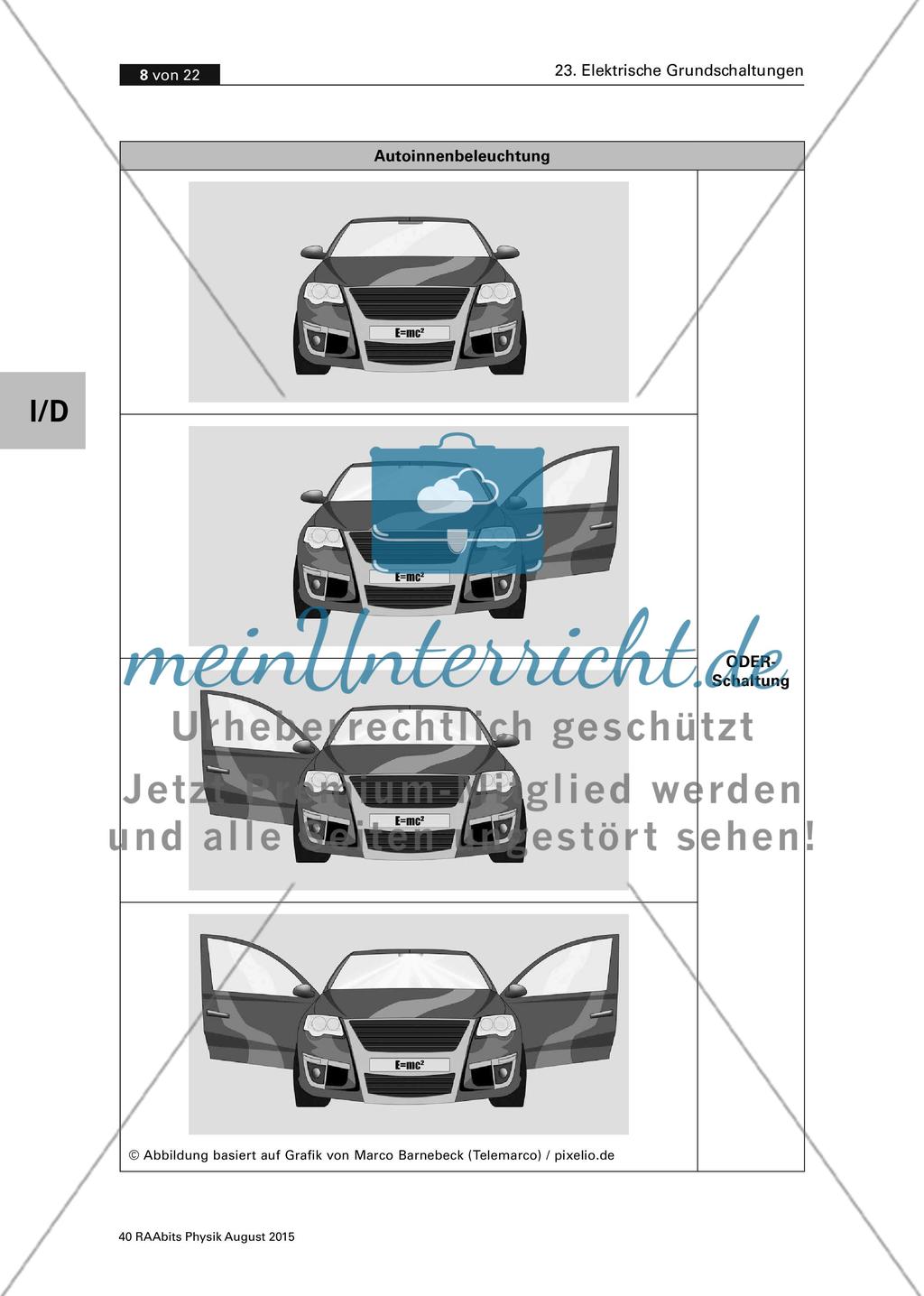 Reihen- und Parallelschaltung (Unverzweigte und Verzweigte Schaltung) sowie Und- und Oder-Schaltung Preview 3