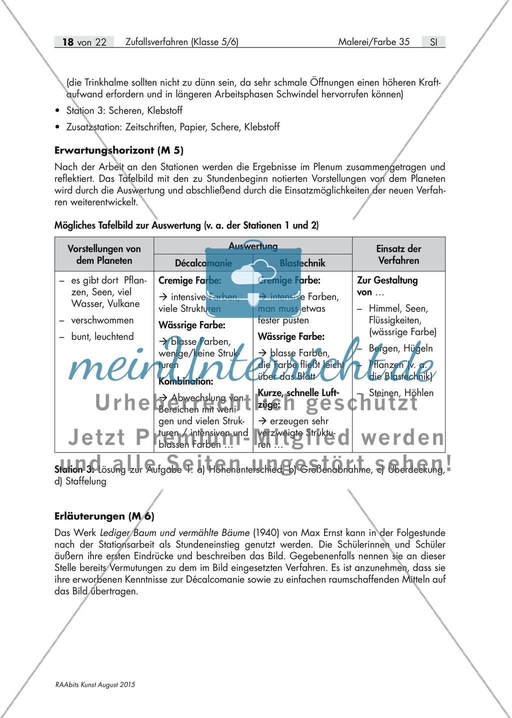 Zufallsverfahren im Kunstunterricht: Collage Preview 1