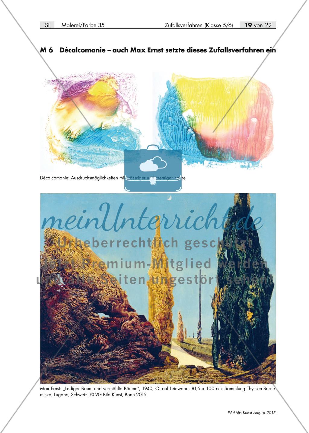 Zufallsverfahren im Kunstunterricht: Collage Preview 2