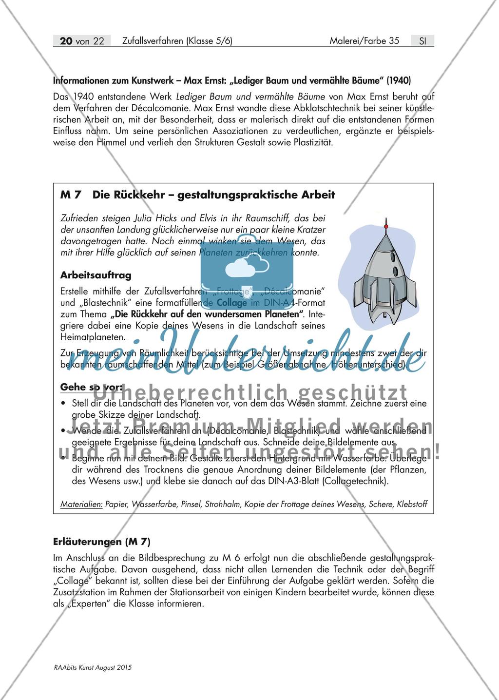 Zufallsverfahren im Kunstunterricht: Collage Preview 3