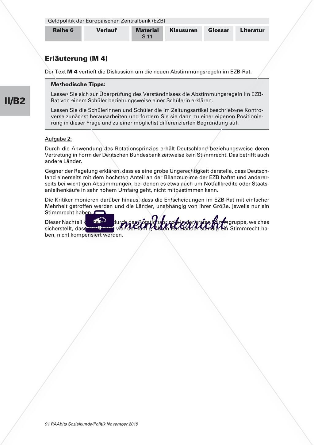 Bedeutung der EZB für die Europäische Währungsunion Preview 11