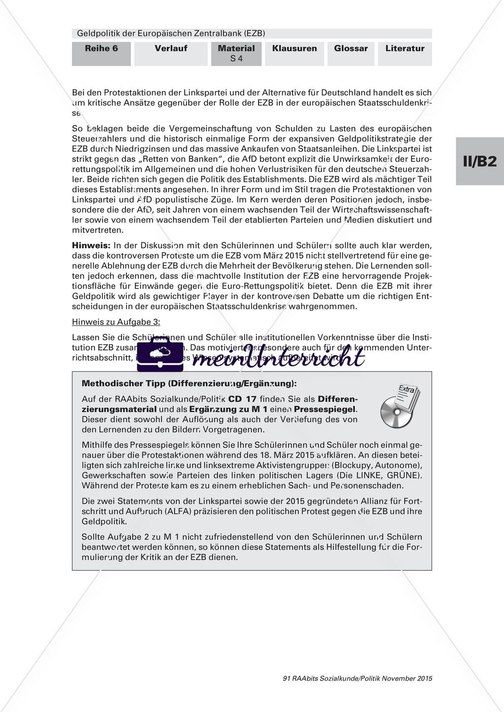 Bedeutung der EZB für die Europäische Währungsunion Preview 4