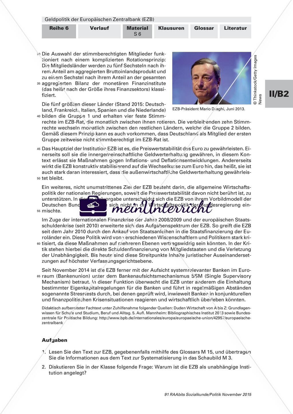 Bedeutung der EZB für die Europäische Währungsunion Preview 6