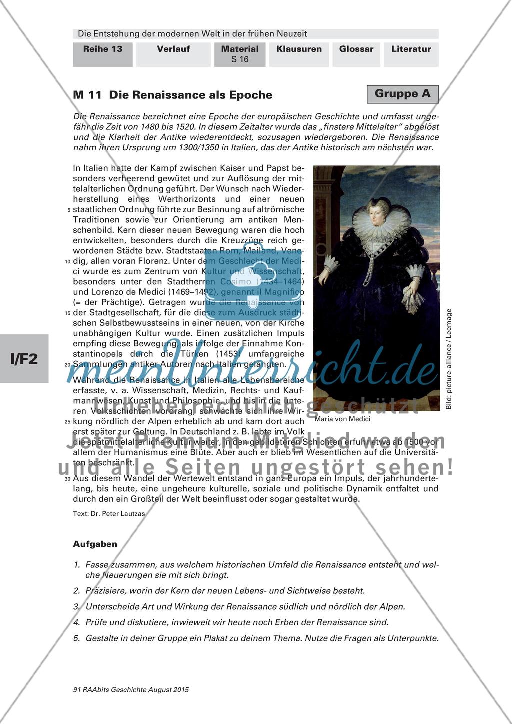 Geistig-kultureller Umbruch in der frühen Neuzeit Preview 2