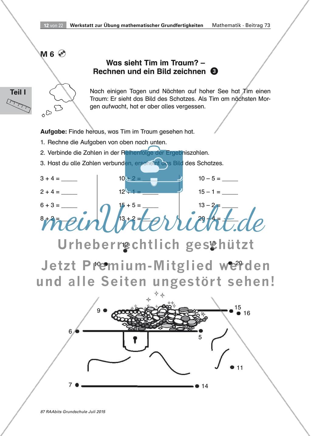 Mathematische Grundfertigkeiten: Piratenwerkstatt Preview 12