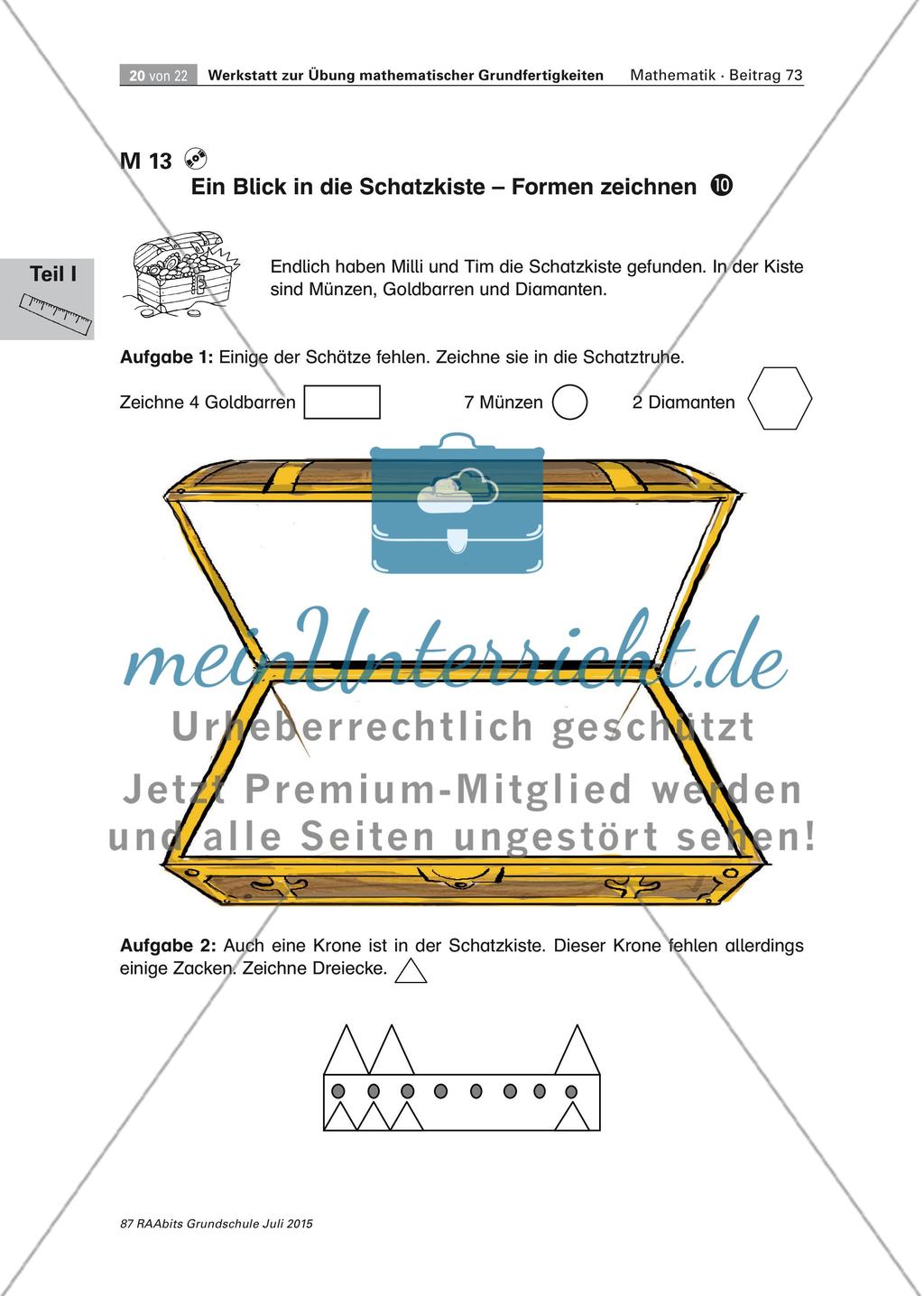 Mathematische Grundfertigkeiten: Piratenwerkstatt Preview 20