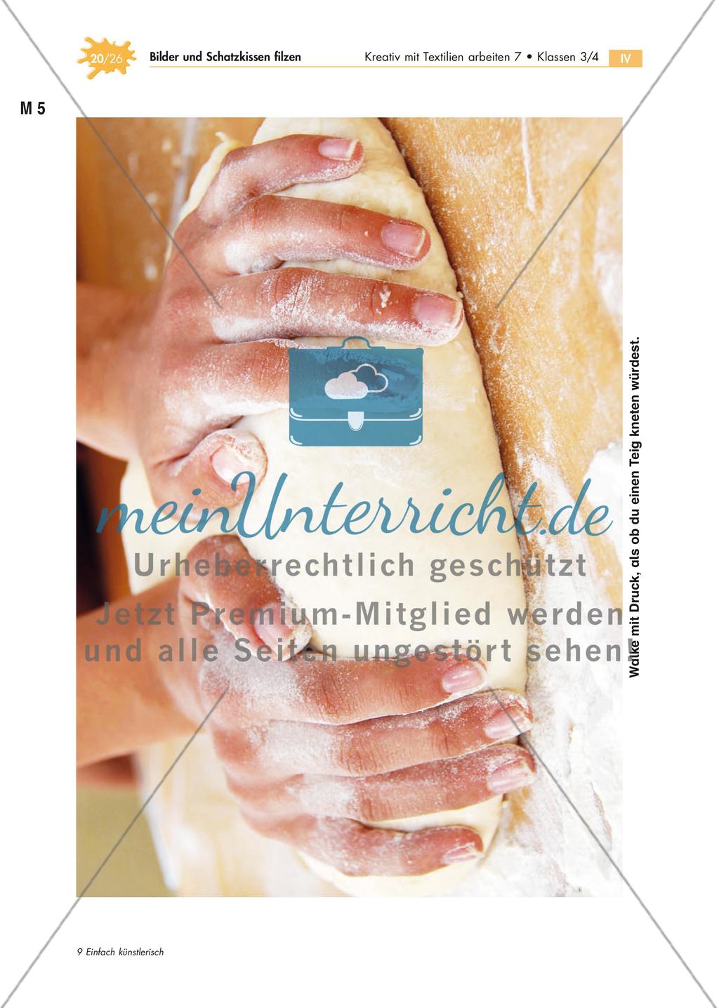 Filzen - Gestaltung eines Filzbildes Preview 6