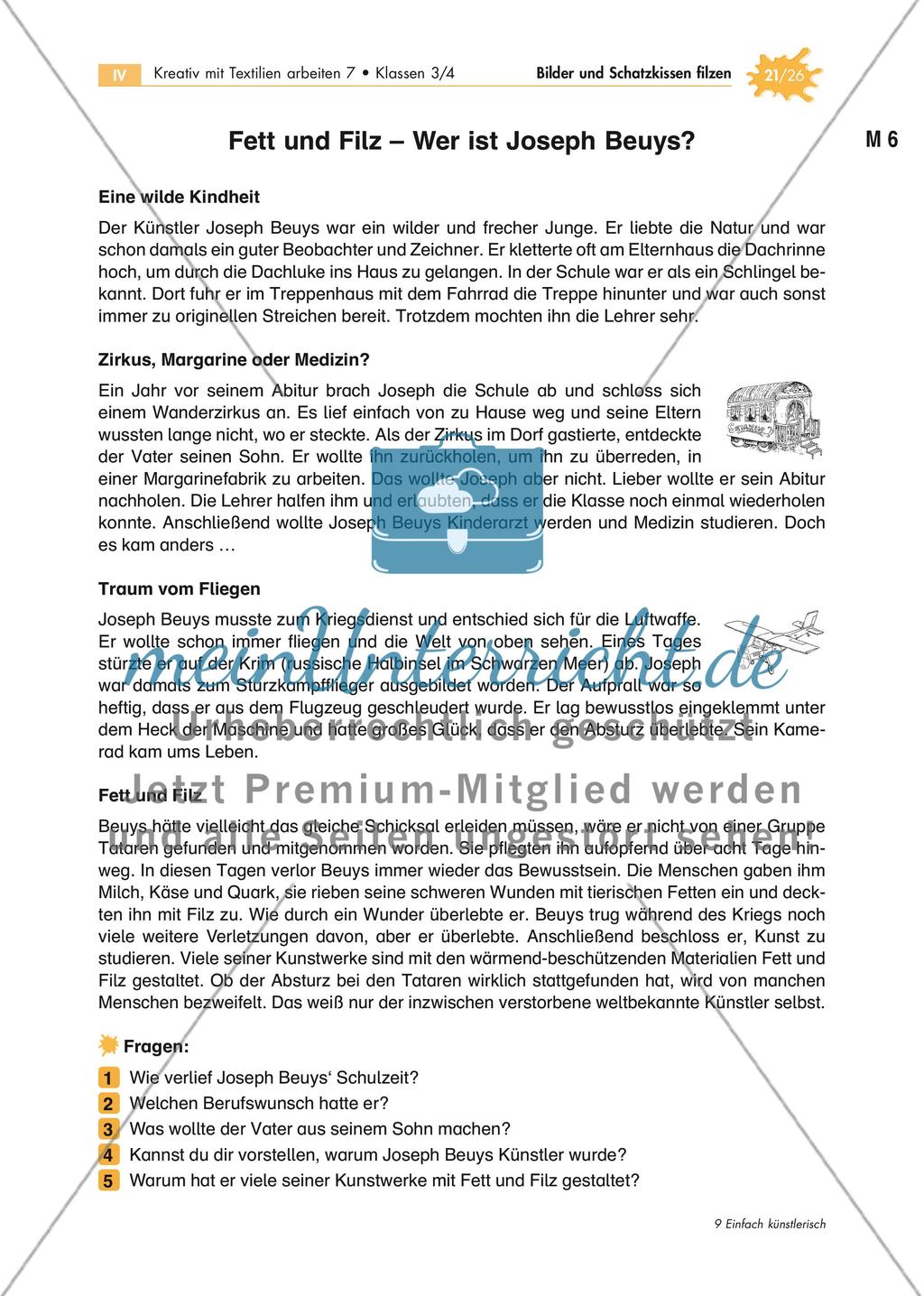 Filzen - Gestaltung eines Filzbildes Preview 7