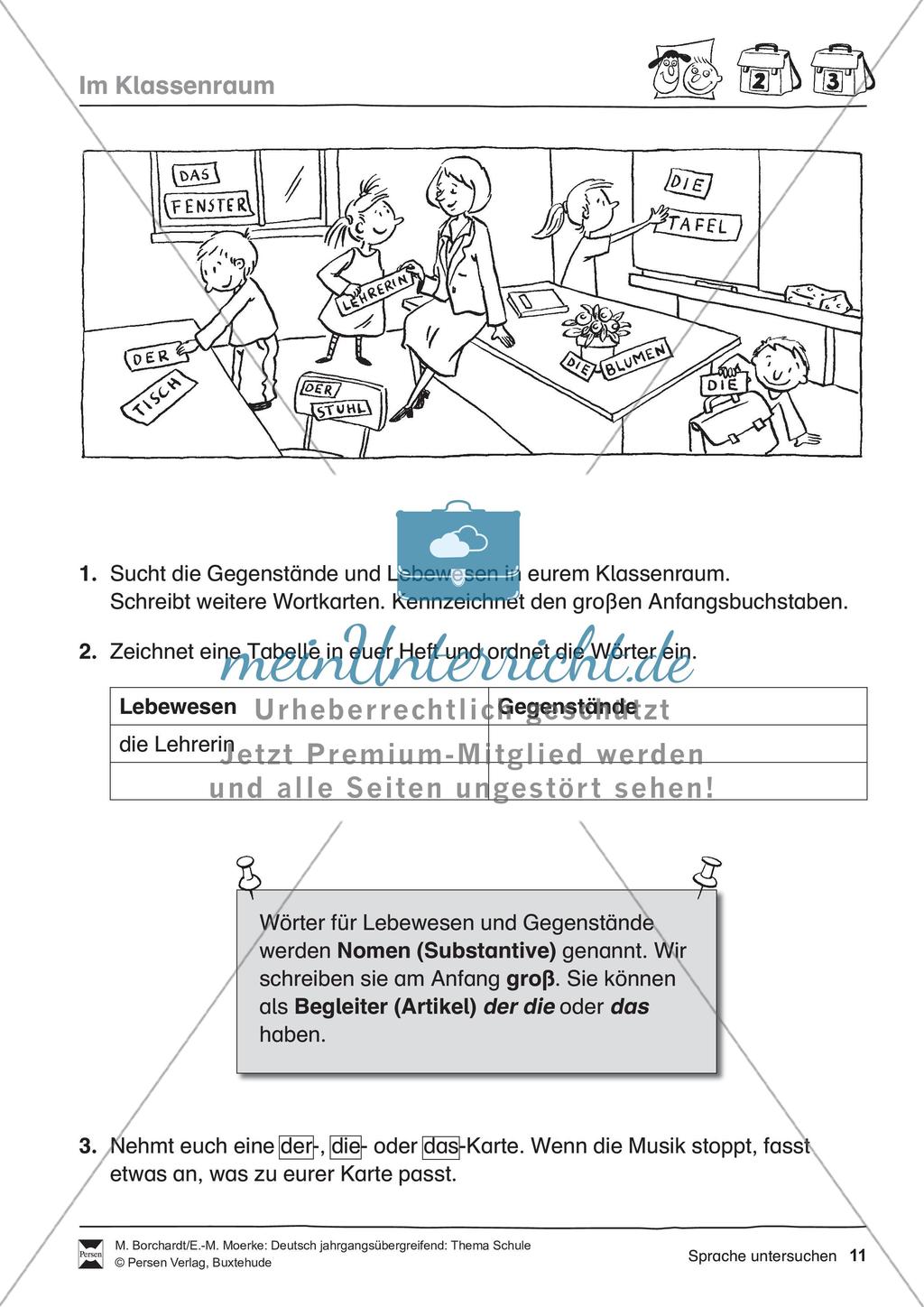 Deutsch jahrgangsübergreifend: Thema Schule Preview 13
