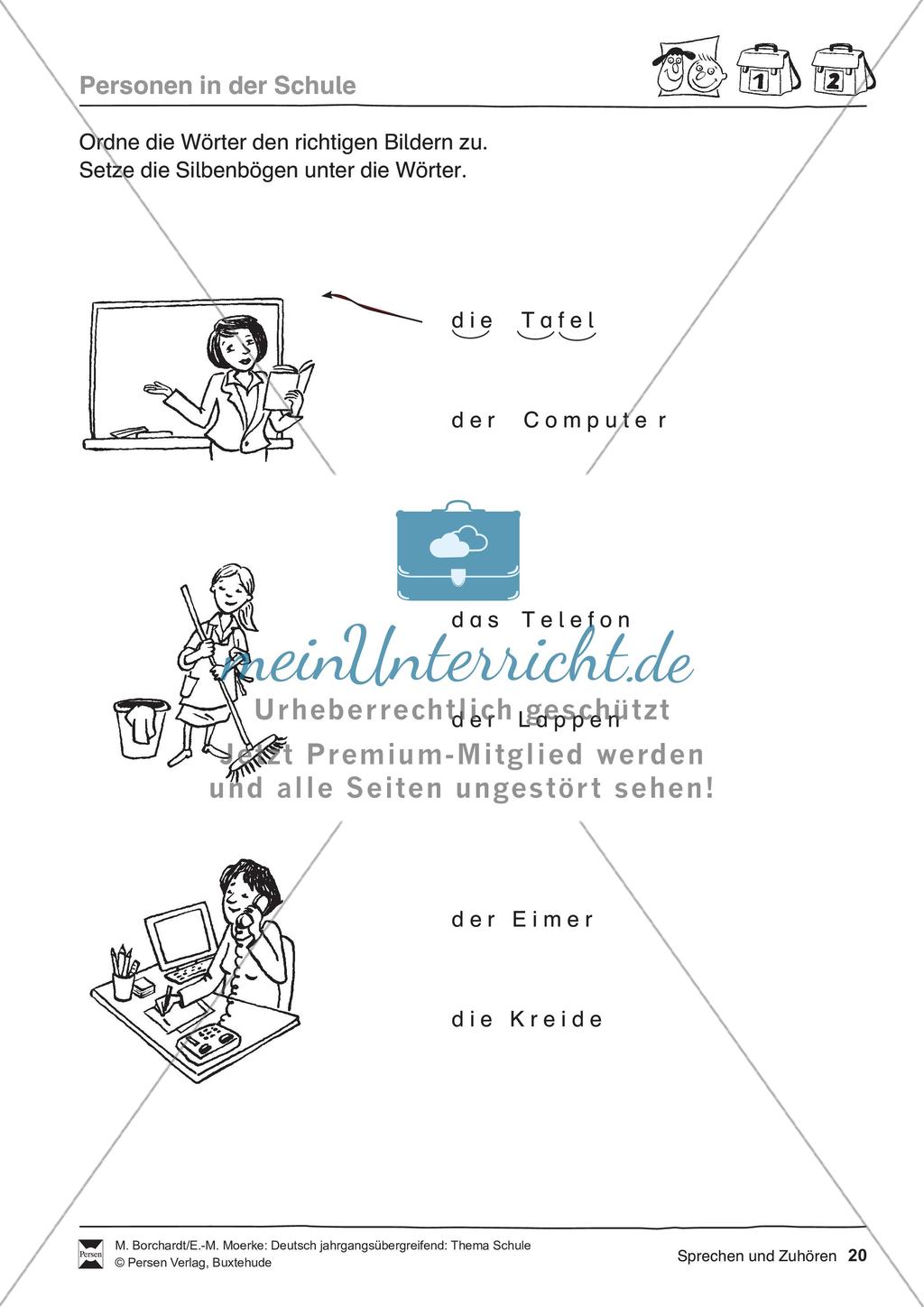 Deutsch jahrgangsübergreifend: Thema Schule Preview 22
